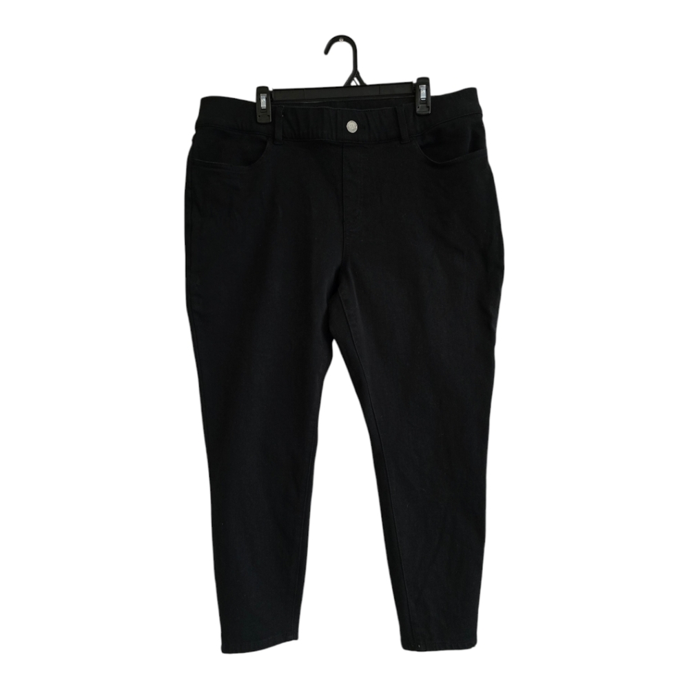 Betabrand Signature Mid Rise‎ Black Stretch Skinny Jeans Plus Size XXL